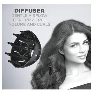 NEW!Conair 1875 Watt Turbo Hair Dryer, Blue-Black. New without Box